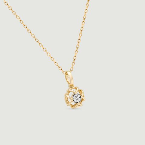 Joyful Halo Diamond Pendant