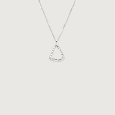 Refined Curve Silver Necklace