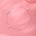 Dreamy Dangle Single Silver Anklet,,hi-res view 1