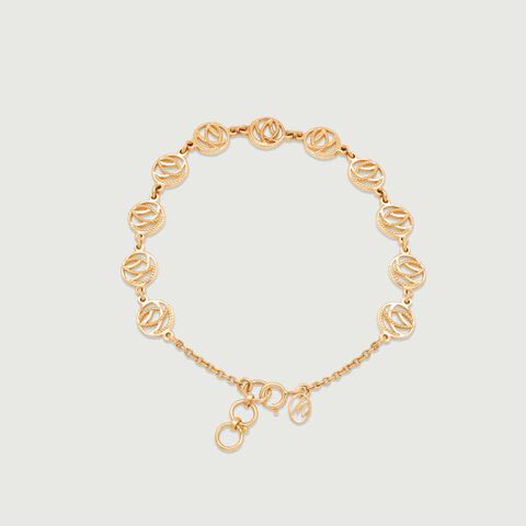 Celestial Curl Gold Bracelet
