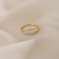 Twined Radiance 14 Kt Gold & Diamond Ring,,hi-res view 1