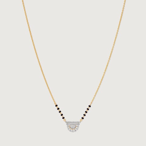 Sleek Tiered Diamond Mangalsutra