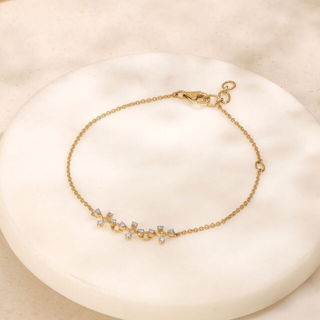 Delicate Bloom Diamond Bracelet,,hi-res image number null