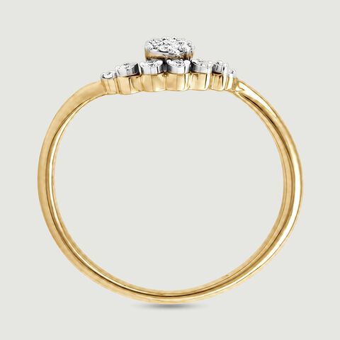 Radiant Flame Diamond Ring