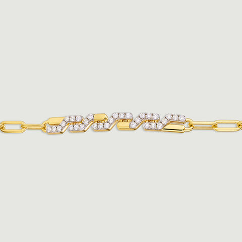 Dynamic Geometric Diamond Bracelet