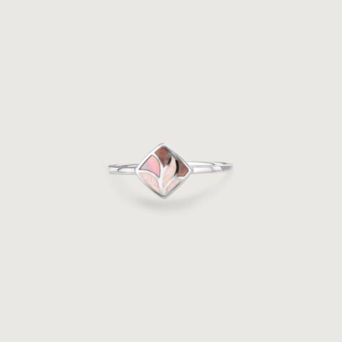 Dreamy Artistic Opal Silver Ring
