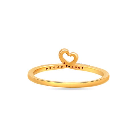 14KT Yellow Gold Unique Relationships Diamond Ring