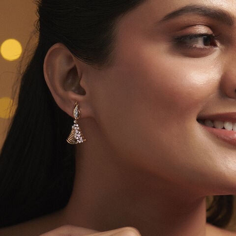 Radiant Flowing Diamond Jhumka