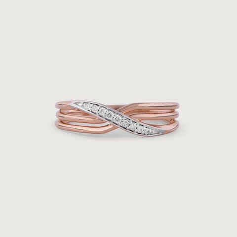 Twisted Beauty Gold & Diamond Ring