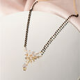 Floral Cascade Gold and Diamond Mangalsutra,,hi-res view 1