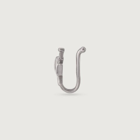 Whimsical Bloom Silver Nose Pin