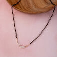 Whispering Waves Gold and Diamond Mangalsutra,,hi-res view 1