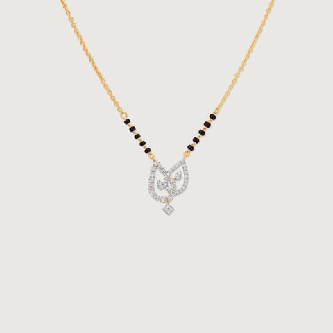 Elegant Entwined Diamond Mangalsutra
