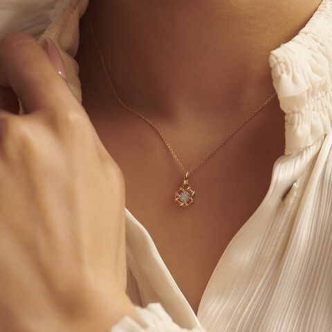 Joyful Halo Diamond Pendant