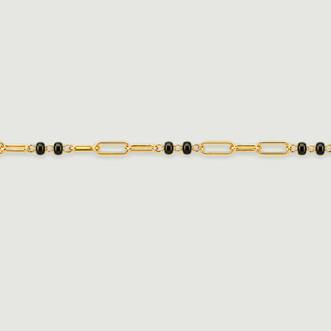 Sleek Geometric Gold Mangalsutra Bracelet