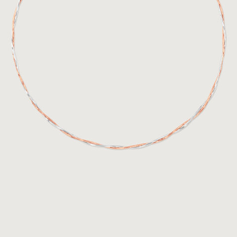 Sleek Interwoven Omega Gold Chain