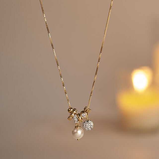 Playful Luminous Diamond Charm Necklace,,hi-res image number null