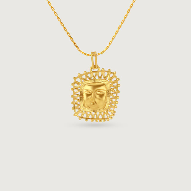 Sacred Sun Gold Pendant,,hi-res image number null