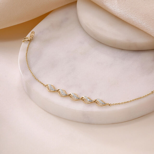 Fluid Flame Diamond Bracelet,,hi-res image number null