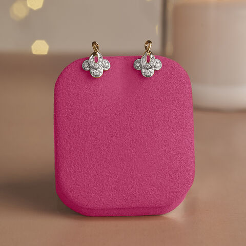 Charming Diya Diamond Stud Earrings