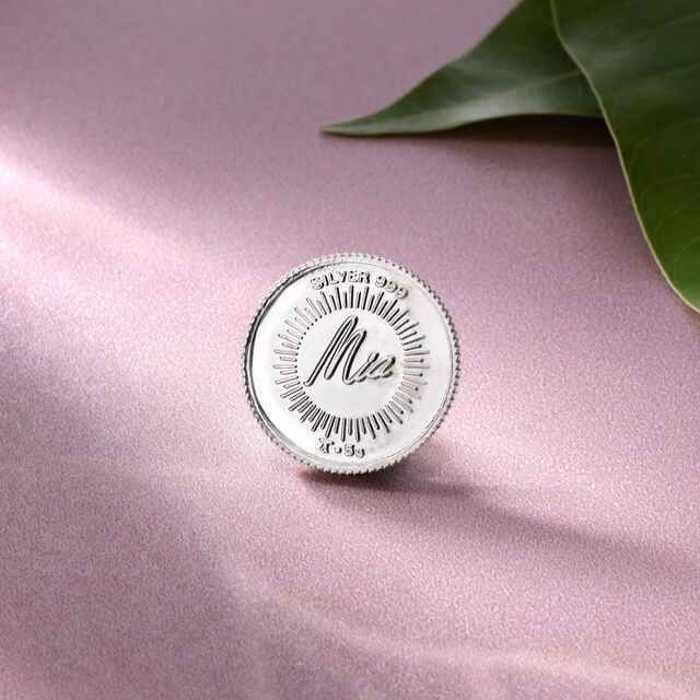 5 GM 999 Lotus Silver Coin,,hi-res image number null