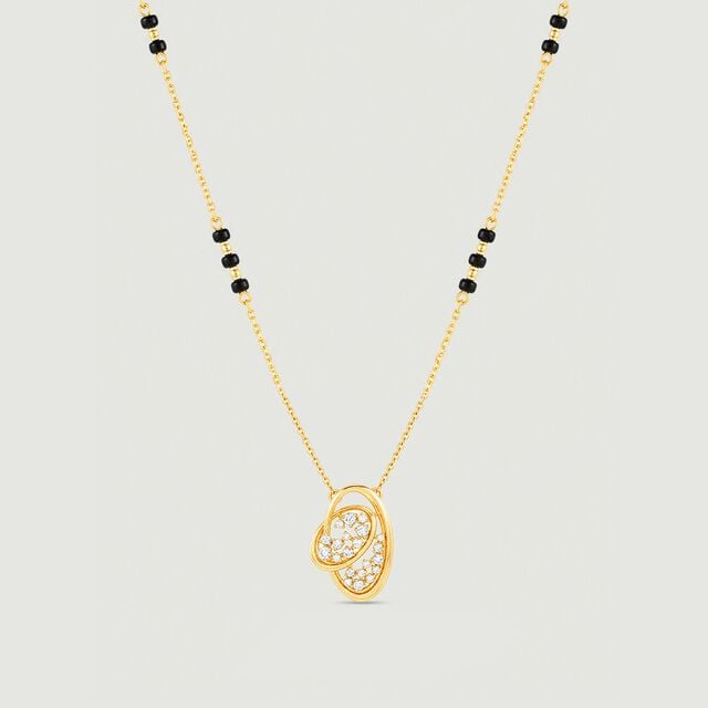 Enchanting Drift Diamond Mangalsutra,,hi-res image number null