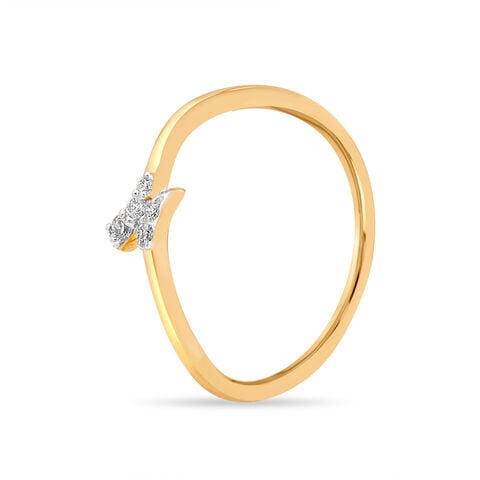 14KT Yellow Gold Willowy Diamond Ring