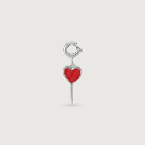 Candy Heart Silver Charm