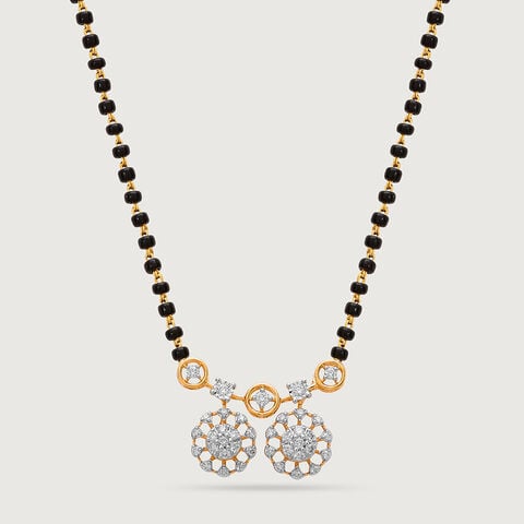 Glowing Grace 18 Kt Gold and Diamond Vati Mangalsutra