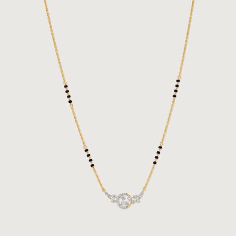 Graceful Flourishing Diamond Mangalsutra