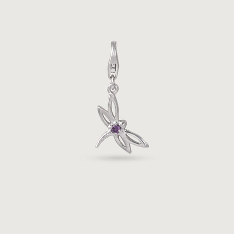 Whimsical Flutter Silver Charms
