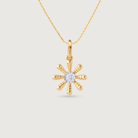 Springtime Daisy Diamond Pendant