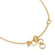14KT Yellow White Gold Multi Charm Evil Eye Bracelet,,hi-res view 5