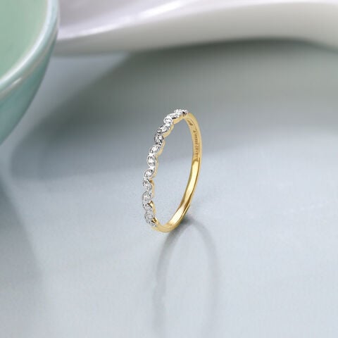 Aurora Arch 14KT Gold & Diamond Ring