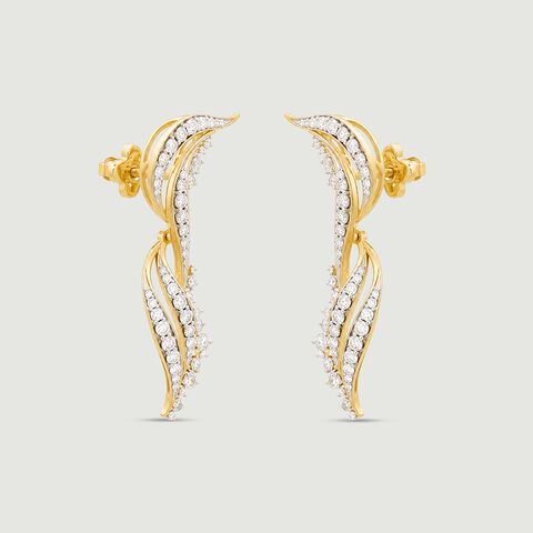Sacred Lights Diamond Drop Earrings