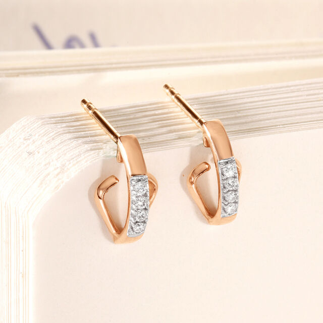 Graceful Gleam Diamond Stud Earrings,,hi-res image number null