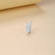 Playful Stacked Silver Nose Pin,,hi-res view 1