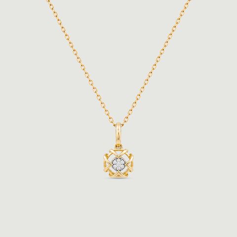 Joyful Halo Diamond Pendant