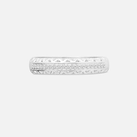 Glitzy Glow Silver Ring