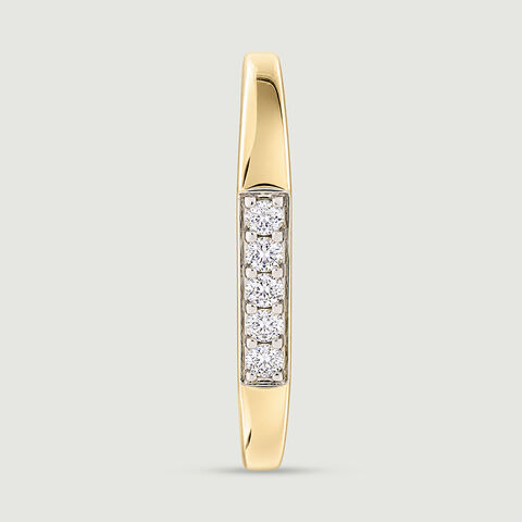 Sleek Angular Diamond Ring