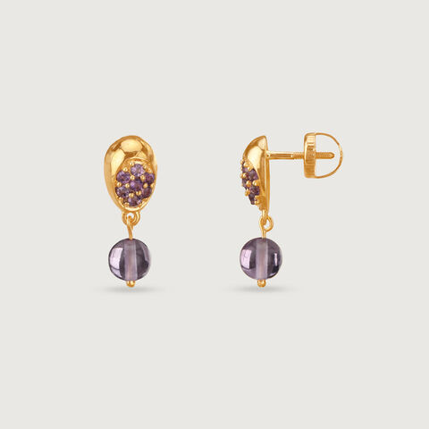Lilac Pop Amethyst Earrings