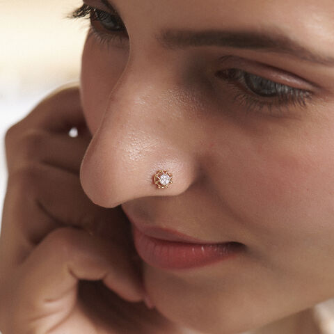 Radiant Diya Diamond Nose Pin