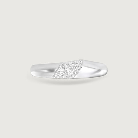 Sculpted Sleek Silver Ring