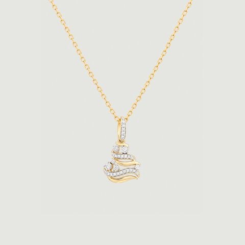 Gleaming Current Diamond Pendant