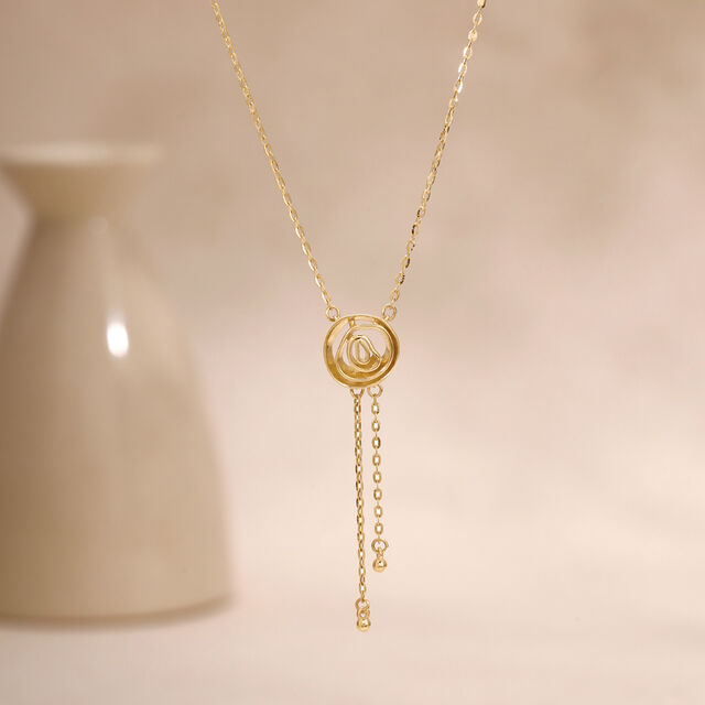 Fluid Orbit Gold Necklace,,hi-res image number null