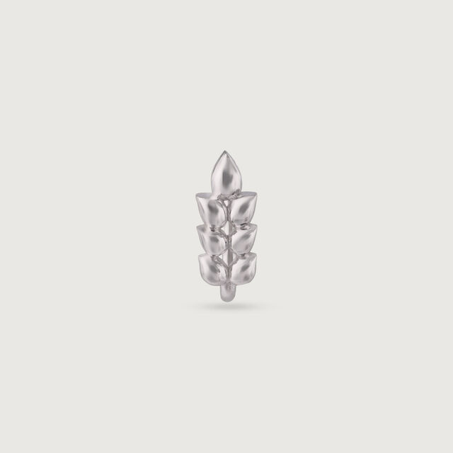 Playful Stacked Silver Nose Pin,,hi-res image number null