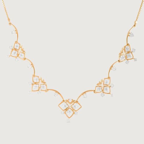 Lippan Luster Gold & Diamond Necklace
