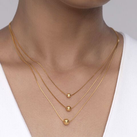 Triple Delight Gold Chain
