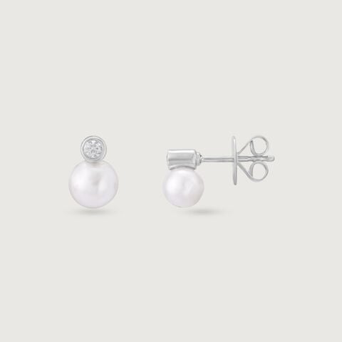 Twinkle Drop Silver Stud Earrings