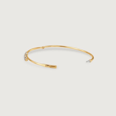Love Story Diamond & Gold Bangle